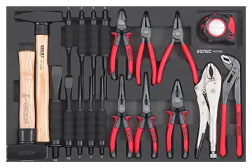 Chisel, hammer & pliers set, SFS 22-pcs redirect to product page